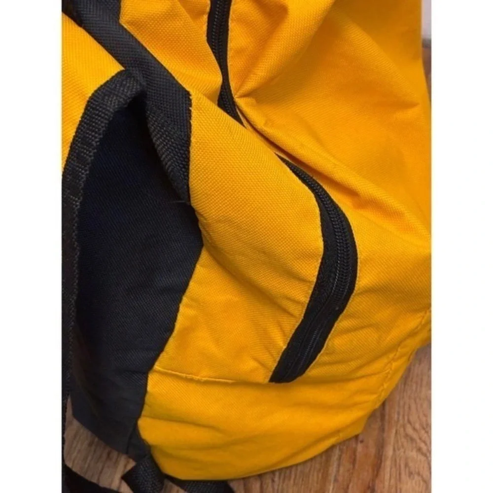 Est 2017 Mustard Yellow Canvas Backpack School Travel Bag
